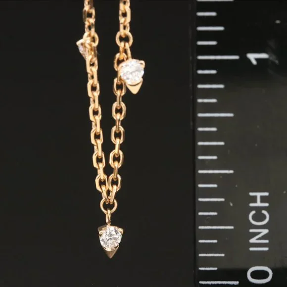 SOLD - Piaget 18k Gold Sunlight Diamond Necklace - Picture 4 of 10